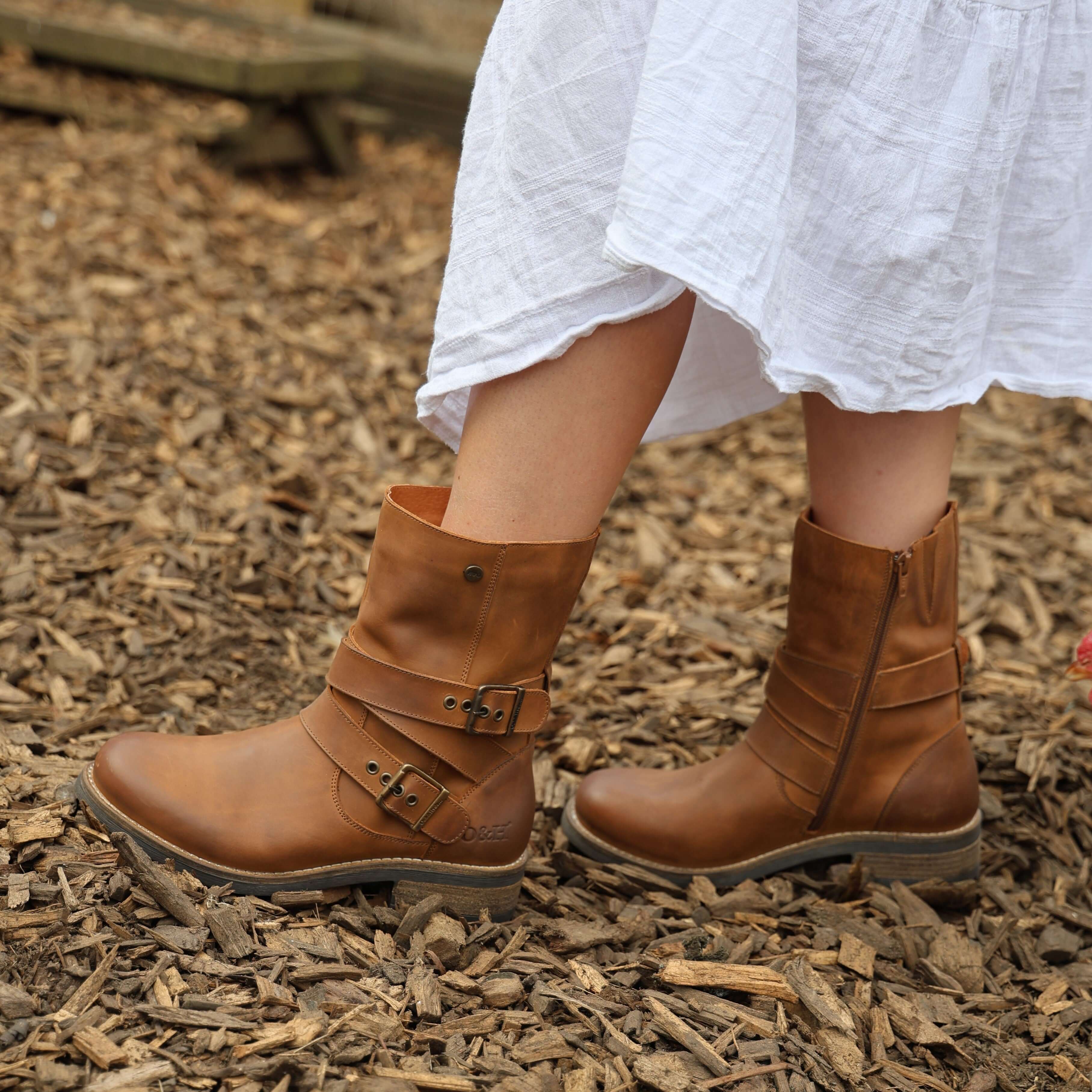 Women s Bridge Demi 2 Boots Tan Cognac