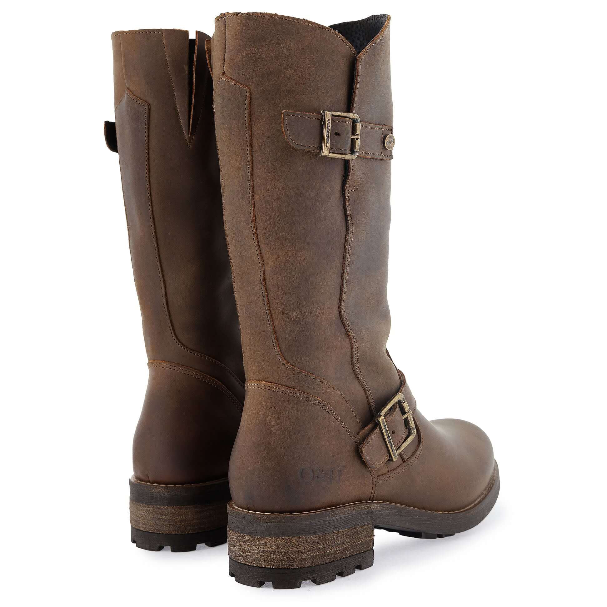 Womens Crest 2 Tall Boots - Dark Brown