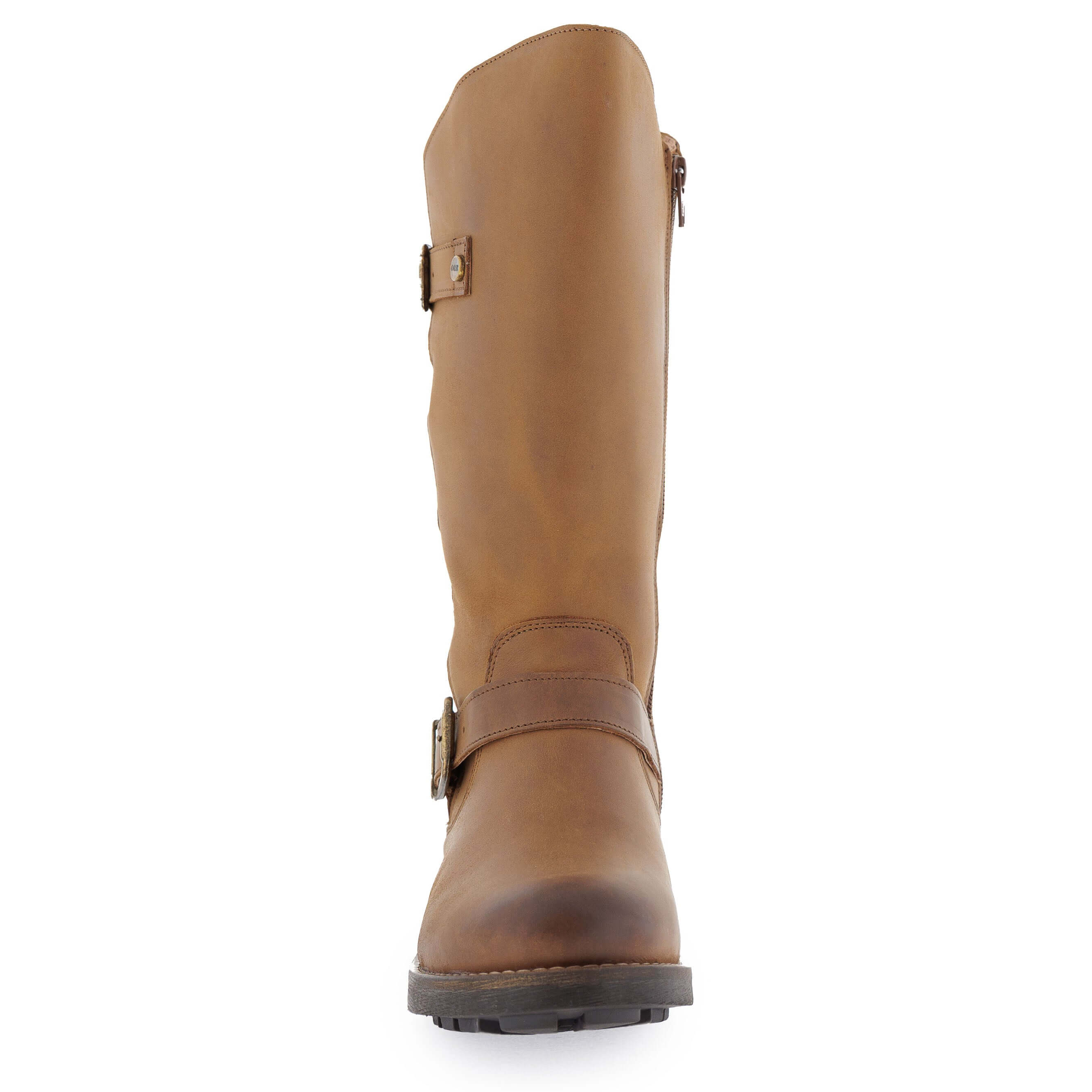 Cognac riding boots wide calf online