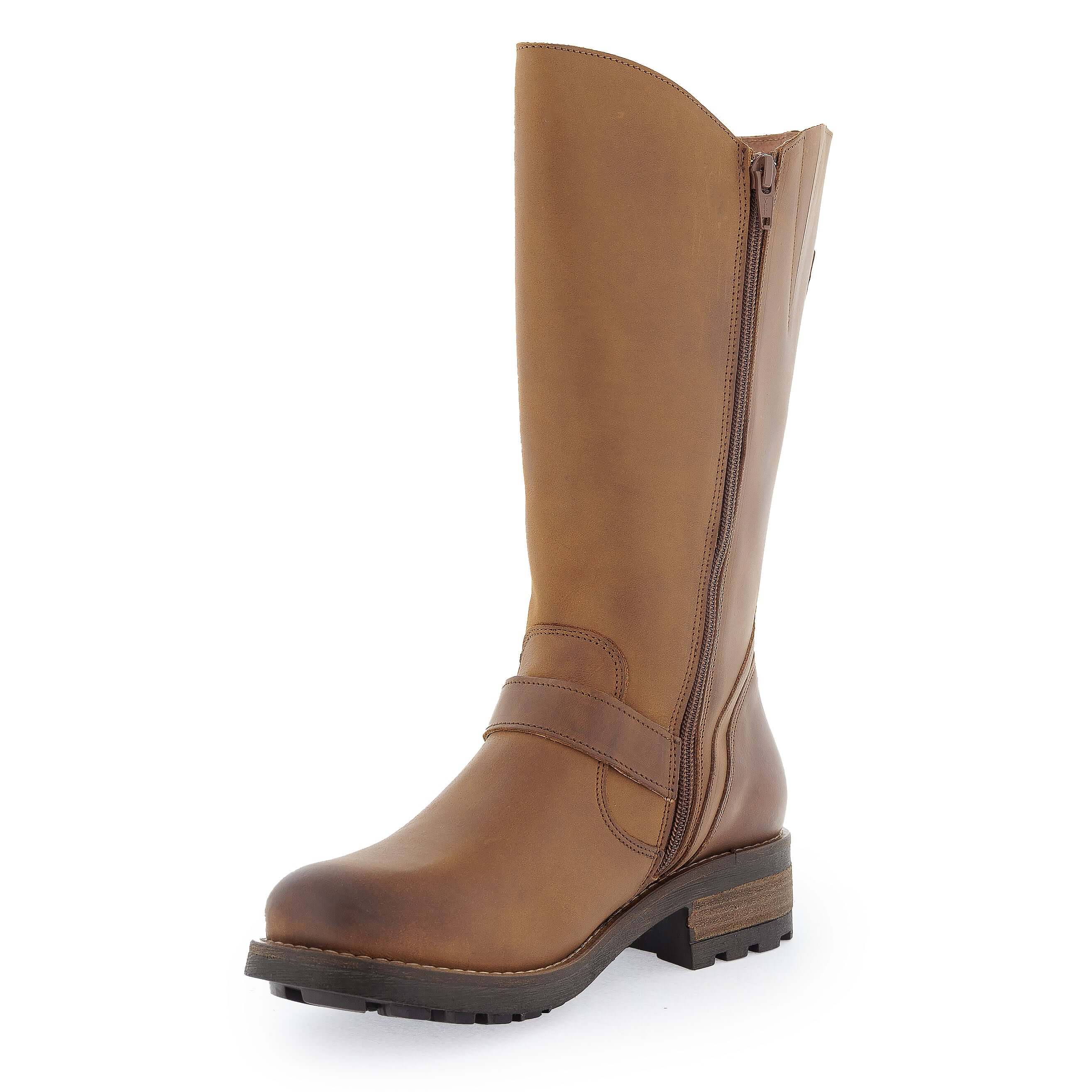 Women s Crest 2 Wide Calf Boots Tan Cognac