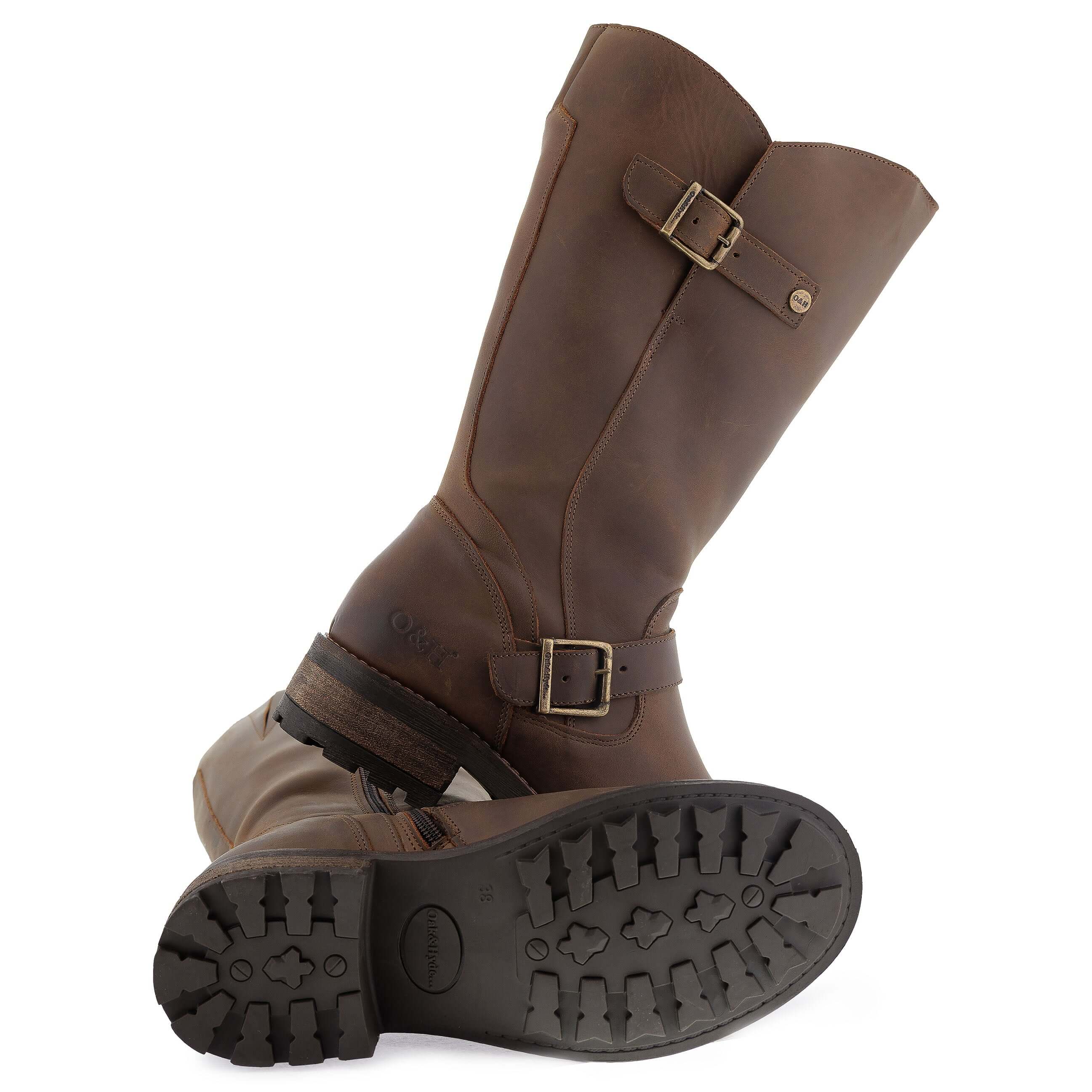 Women's Crest 2 Wide Calf Boots - Dark Brown