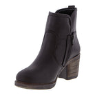 Womens Eastside Lambsfur Lined Western Ankle Boots - Black