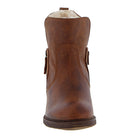 Womens Eastside Fur Lined Western Ankle Boots - Cognac