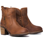 Womens Eastside Western Ankle Boots - Cognac