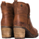 Womens Eastside Western Ankle Boots - Cognac