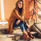 Womens Eastside Western Ankle Boots - Cognac